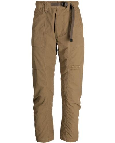 Chocoolate Logo-patch Straight-leg Trousers - Natural