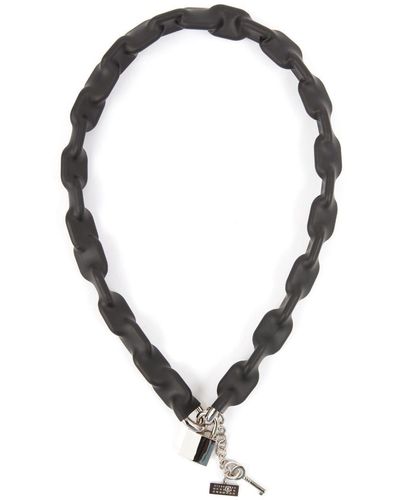 MM6 by Maison Martin Margiela Padlock Chain-link Necklace - Metallic