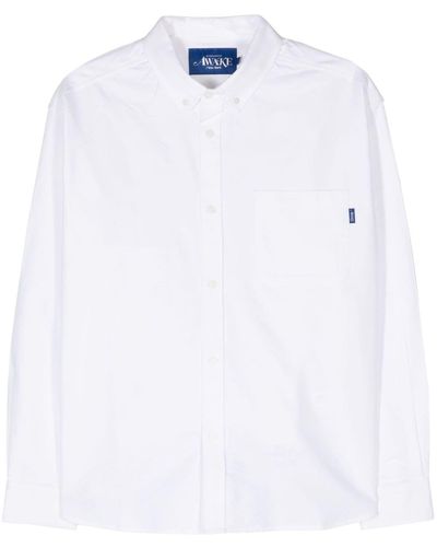 AWAKE NY Camisa con cuello de botones - Blanco