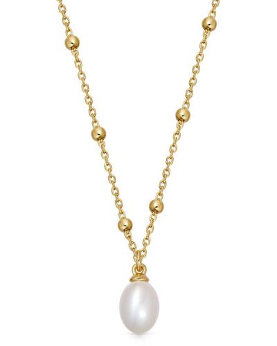 Astley Clarke Aurora Halskette mit Perlen - Mettallic