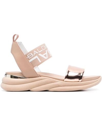 Baldinini Rose-gold Strap Sandals - Pink
