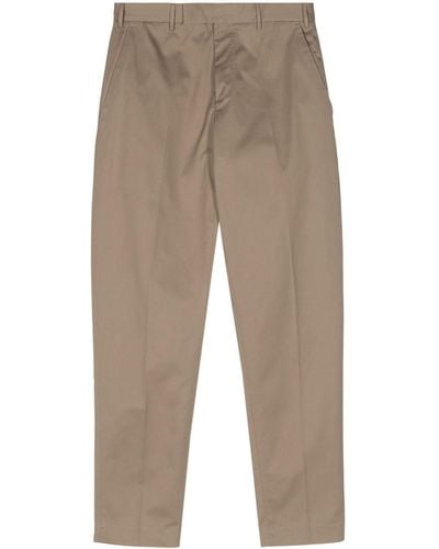 PT Torino Mid-rise Cotton Chino Trousers - Natural