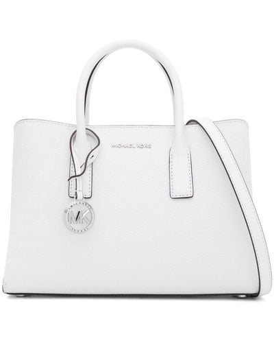 MICHAEL Michael Kors Small Ruthie Leather Satchel - White