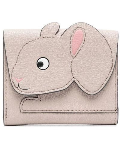 Anya Hindmarch Rabbit Mini Trifold Wallet - Pink