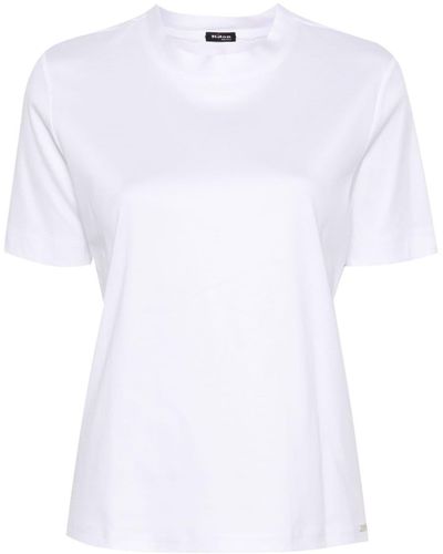Kiton T-shirt en jersey de coton - Blanc