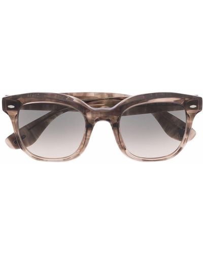 Oliver Peoples Transparent Square-frame Sunglasses - Brown
