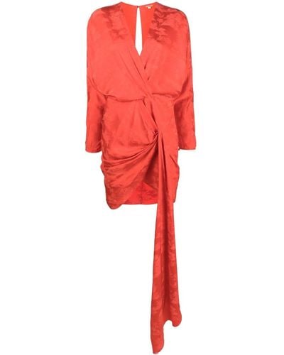 Johanna Ortiz Gedrapeerde Mini-jurk - Rood