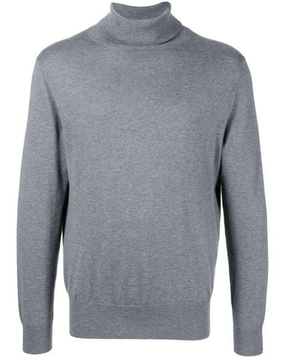 N.Peal Cashmere Roll-neck Knit Sweater - Grey