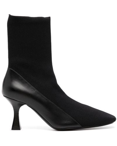 Neous Ruch 70mm Leather Ankle Boots - Black