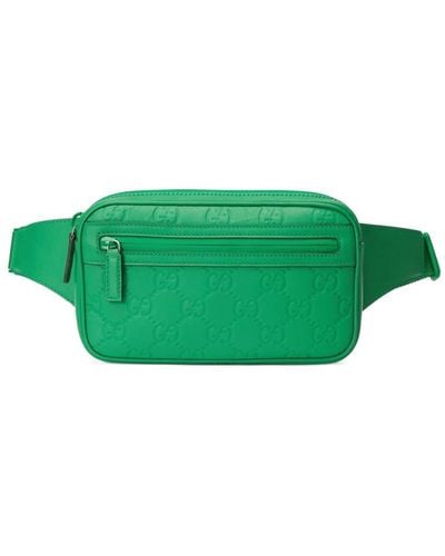 Gucci GG Buckled Belt Bag - Green