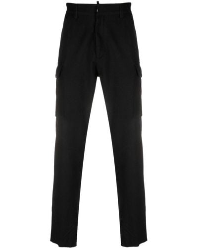 DSquared² Pantalones ajustados de talle medio - Negro