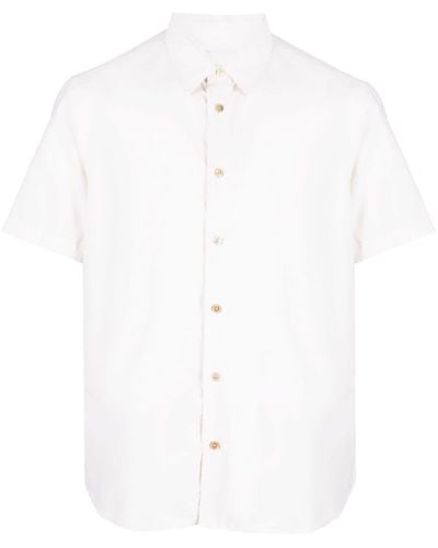 Paul Smith Striped Short-sleeve Cotton Shirt - White