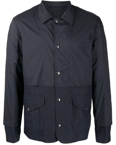 Paul Smith Hybrid Linen Shirt Jacket - Blue