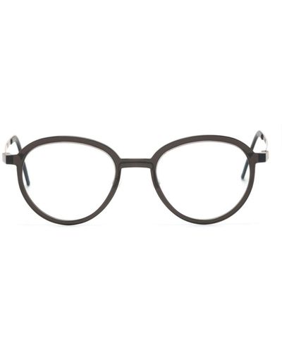Lindberg 1185 Brille mit rundem Gestell - Mettallic
