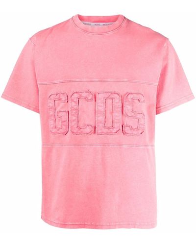 Gcds ロゴパッチ Tシャツ - ピンク