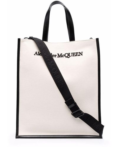 Alexander McQueen Logo-embroidered Tote Bag - Multicolour
