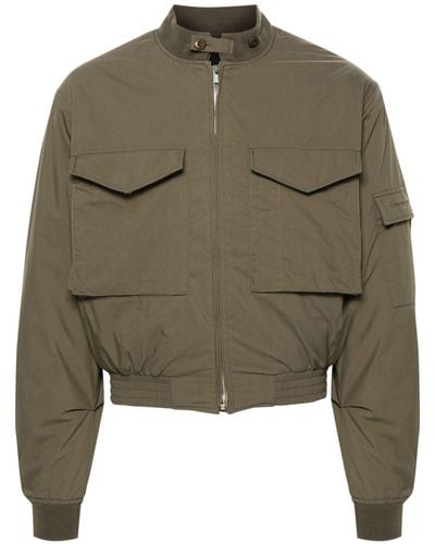 Givenchy Cropped Bomber Jacket - Green