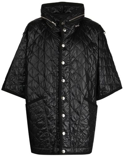 TAKAHIROMIYASHITA TheSoloist. Quilted Half-sleeved Jacket - Black