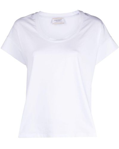 Wild Cashmere T-shirt en coton - Blanc