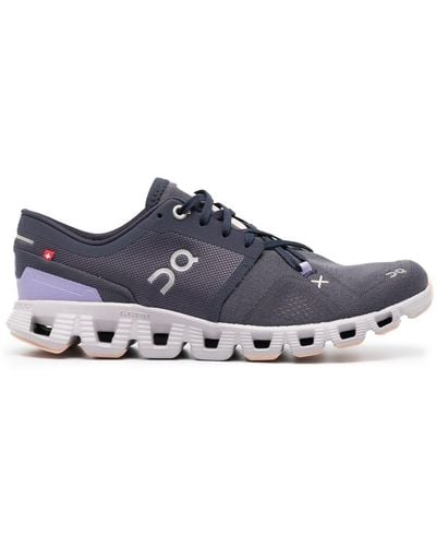 On Shoes On Cloud X 3 Lace-up Sneakers - Purple