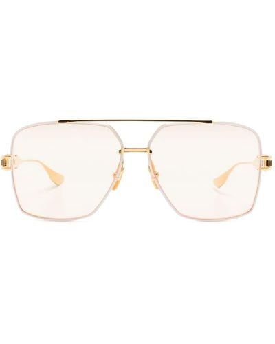 Dita Eyewear Grand Emperik Rectangular-frame Sunglasses - Natural