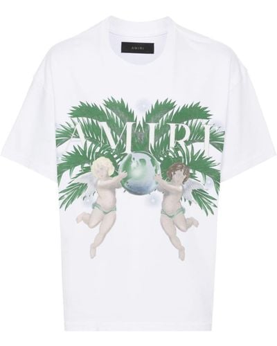 Amiri T-Shirt mit grafischem Print - Weiß