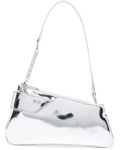 Gcds Comma Notte Leather Bag - White