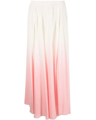 Sundek Gradient Full Maxi Skirt - Pink