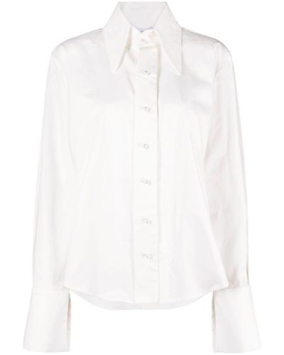Ioana Ciolacu Split-cuffs Cotton Shirt - White