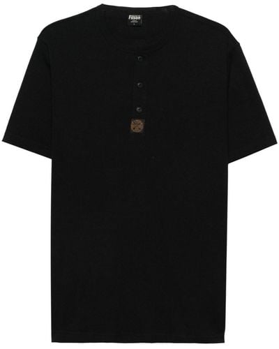Filson Frontier Henley Cotton T-shirt - Black