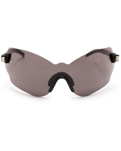 Kuboraum E51 Mask-frame Sunglasses - Brown