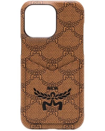 MCM Himmel Iphone 15 Pro Max Phone Case - Brown