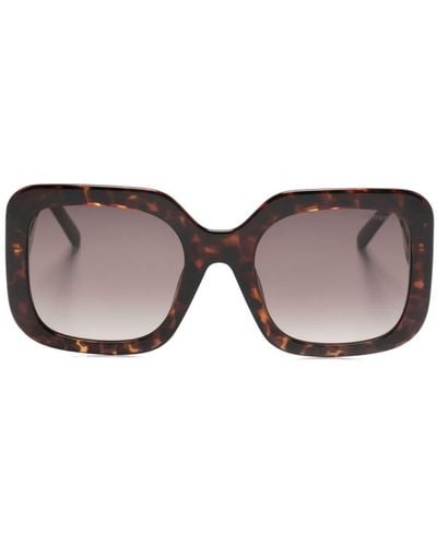 Marc Jacobs Tortoiseshell-effect Square-frame Sunglasses - Brown