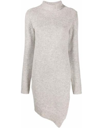 Jil Sander Asymmetric Wool Sweater - White