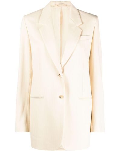 Totême Tailored Single-breasted Blazer - Natural