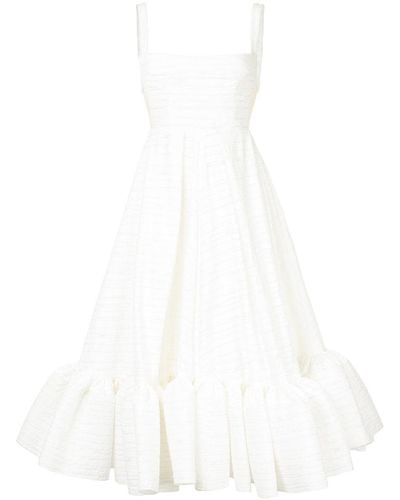 Alex Perry Madison Midi Dress - White