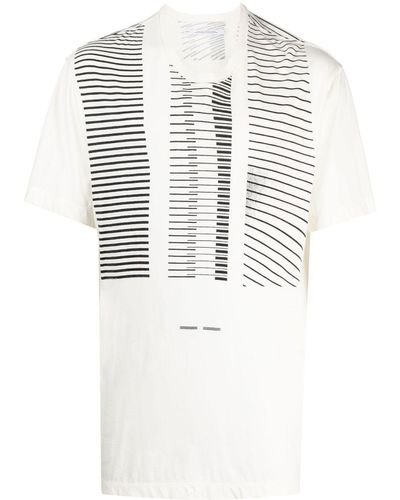 Julius T-shirt Met Print - Wit