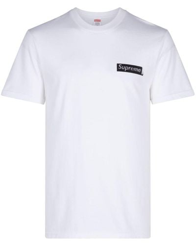 Supreme Static T-Shirt aus Baumwolle - Weiß