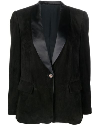 Brunello Cucinelli Blazer monopetto sartoriale - Nero