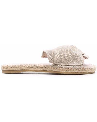 Manebí Espadrilles mit Raffung - Natur