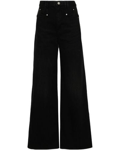 Isabel Marant Lemony Wide-leg Jeans - Black