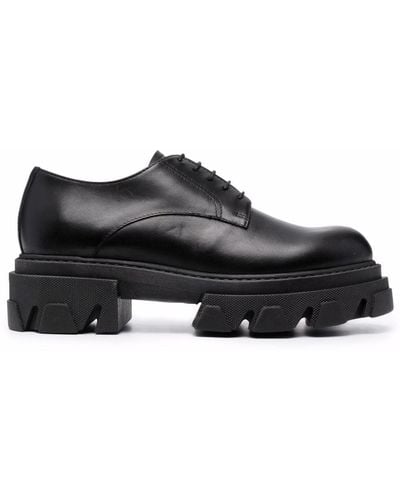 P.A.R.O.S.H. Zapatos de suela gruesa con cordones - Negro
