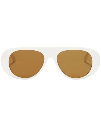 Palm Angels Sierra Round-frame Sunglasses - White