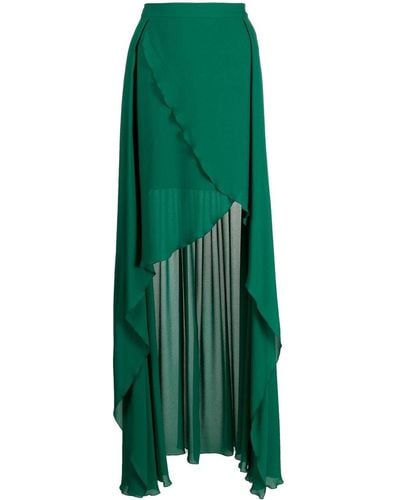 Elie Saab High-low Fly Away Skirt - Green