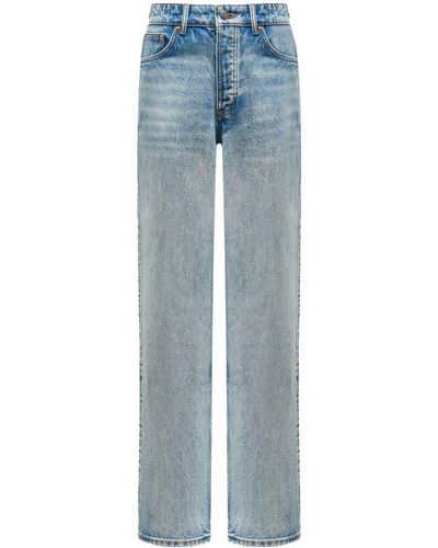 12 STOREEZ 325 Straight-Leg-Jeans - Blau