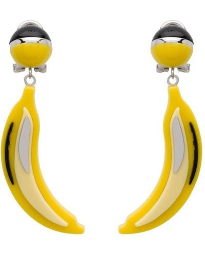Prada Pop Banana Earrings - Yellow