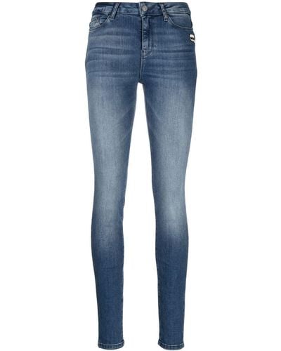Karl Lagerfeld Ikonik Skinny-Jeans - Blau
