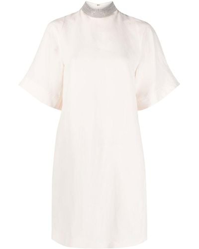 Fabiana Filippi Bead-embellished Shift Dress - White