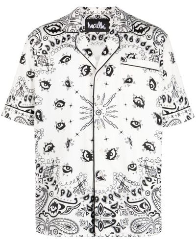 Haculla Chemise boutonnée à imprimé cachemire - Blanc