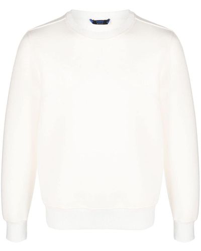 Kiton Crew-neck Long-sleeve Sweatshirt - White